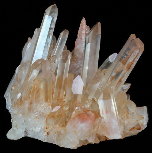 Tangerine Quartz Crystal Cluster - Madagascar #58814
